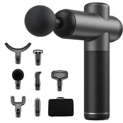 PISTOLA DE MASAJE GRANDE CON MALETÍN + CABEZALES